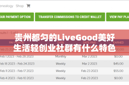 贵州都匀的LiveGood美好生活轻创业社群有什么特色第1张-LiveGood钻石团队