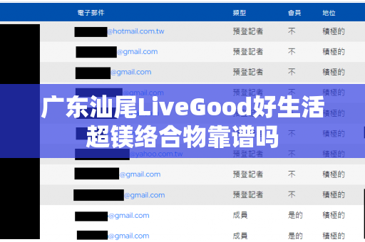 广东汕尾LiveGood好生活超镁络合物靠谱吗