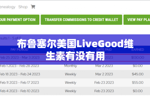 布鲁塞尔美国LiveGood维生素有没有用