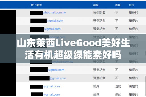 山东莱西LiveGood美好生活有机超级绿能素好吗第1张-LiveGood钻石团队